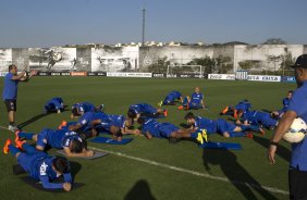 Durante o treino desta tarde no CT Joaquim Grava, Parque Ecológico do Tiete, zona leste de São Paulo. O próximo jogo da equipe será domingo, dia 03/08, contra o Coritiba, no estádio Couto Pereira, jogo válido pela 13ª rodada do Campeonato Brasileiro de 2014