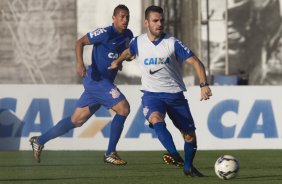 Durante o treino desta tarde no CT Joaquim Grava, Parque Ecolgico do Tiete, zona leste de So Paulo. O prximo jogo da equipe ser domingo, dia 03/08, contra o Coritiba, no estdio Couto Pereira, jogo vlido pela 13 rodada do Campeonato Brasileiro de 2014