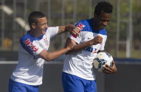 Durante o treino desta manh no CT Joaquim Grava, Parque Ecolgico do Tiete, zona leste de So Paulo. O prximo jogo da equipe ser amanh, domingo, dia 03/08, contra o Coritiba, no estdio Couto Pereira, jogo vlido pela 13 rodada do Campeonato Brasileiro de 2014