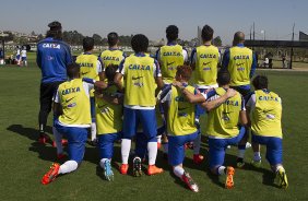 Durante o treino desta manh no CT Joaquim Grava, Parque Ecolgico do Tiete, zona leste de So Paulo. O prximo jogo da equipe ser amanh, domingo, dia 03/08, contra o Coritiba, no estdio Couto Pereira, jogo vlido pela 13 rodada do Campeonato Brasileiro de 2014