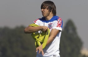 Durante o treino desta manh no CT Joaquim Grava, Parque Ecolgico do Tiete, zona leste de So Paulo. O prximo jogo da equipe ser amanh, domingo, dia 03/08, contra o Coritiba, no estdio Couto Pereira, jogo vlido pela 13 rodada do Campeonato Brasileiro de 2014