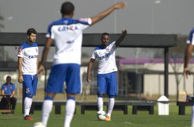 Durante o treino desta manh no CT Joaquim Grava, Parque Ecolgico do Tiete, zona leste de So Paulo. O prximo jogo da equipe ser amanh, domingo, dia 03/08, contra o Coritiba, no estdio Couto Pereira, jogo vlido pela 13 rodada do Campeonato Brasileiro de 2014