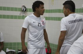 Nos vestiários antes do jogo entre Coritiba x Corinthians realizado esta tarde no estádio Couto Pereira, em Curitiba, válido pela 13ª rodada do Campeonato Brasileiro de 2014