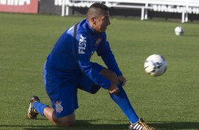 Durante o treino desta tarde no CT Joaquim Grava, Parque Ecolgico do Tiete, zona leste de So Paulo. O prximo jogo da equipe ser amanh, quarta-feira, dia 06/08, contra o Bahia/BA, na Arena Fonte Nova, jogo da volta, vlido pela Copa do Brasil 2014