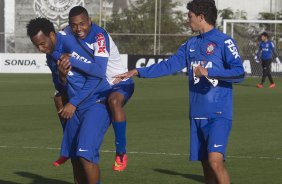 Durante o treino desta tarde no CT Joaquim Grava, Parque Ecolgico do Tiete, zona leste de So Paulo. O prximo jogo da equipe ser amanh, quarta-feira, dia 06/08, contra o Bahia/BA, na Arena Fonte Nova, jogo da volta, vlido pela Copa do Brasil 2014