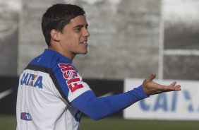Durante o treino desta tarde no CT Joaquim Grava, Parque Ecolgico do Tiete, zona leste de So Paulo. O prximo jogo da equipe ser amanh, quarta-feira, dia 06/08, contra o Bahia/BA, na Arena Fonte Nova, jogo da volta, vlido pela Copa do Brasil 2014