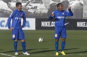 Durante o treino desta tarde no CT Joaquim Grava, Parque Ecolgico do Tiete, zona leste de So Paulo. O prximo jogo da equipe ser amanh, quarta-feira, dia 06/08, contra o Bahia/BA, na Arena Fonte Nova, jogo da volta, vlido pela Copa do Brasil 2014