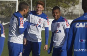Durante o treino desta tarde no CT Joaquim Grava, Parque Ecolgico do Tiete, zona leste de So Paulo. O prximo jogo da equipe ser amanh, quarta-feira, dia 06/08, contra o Bahia/BA, na Arena Fonte Nova, jogo da volta, vlido pela Copa do Brasil 2014