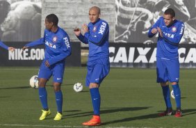 Durante o treino desta tarde no CT Joaquim Grava, Parque Ecolgico do Tiete, zona leste de So Paulo. O prximo jogo da equipe ser amanh, quarta-feira, dia 06/08, contra o Bahia/BA, na Arena Fonte Nova, jogo da volta, vlido pela Copa do Brasil 2014