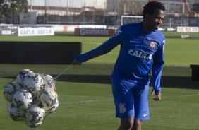 Durante o treino desta tarde no CT Joaquim Grava, Parque Ecolgico do Tiete, zona leste de So Paulo. O prximo jogo da equipe ser amanh, quarta-feira, dia 06/08, contra o Bahia/BA, na Arena Fonte Nova, jogo da volta, vlido pela Copa do Brasil 2014