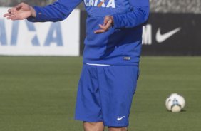 Durante o treino desta tarde no CT Joaquim Grava, Parque Ecolgico do Tiete, zona leste de So Paulo. O prximo jogo da equipe ser amanh, quarta-feira, dia 06/08, contra o Bahia/BA, na Arena Fonte Nova, jogo da volta, vlido pela Copa do Brasil 2014