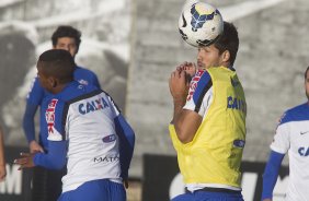 Durante o treino desta tarde no CT Joaquim Grava, Parque Ecolgico do Tiete, zona leste de So Paulo. O prximo jogo da equipe ser amanh, quarta-feira, dia 06/08, contra o Bahia/BA, na Arena Fonte Nova, jogo da volta, vlido pela Copa do Brasil 2014