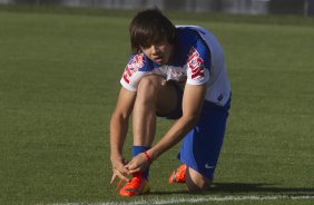 Durante o treino desta tarde no CT Joaquim Grava, Parque Ecolgico do Tiete, zona leste de So Paulo. O prximo jogo da equipe ser amanh, quarta-feira, dia 06/08, contra o Bahia/BA, na Arena Fonte Nova, jogo da volta, vlido pela Copa do Brasil 2014