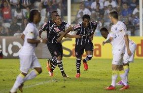 Durante o jogo entre Santos x Corinthians realizado esta tarde na Vila Belmiro, vlido pela 14 rodada do Campeonato Brasileiro de 2014