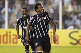 Durante o jogo entre Santos x Corinthians realizado esta tarde na Vila Belmiro, vlido pela 14 rodada do Campeonato Brasileiro de 2014