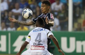 Durante o jogo entre Santos x Corinthians realizado esta tarde na Vila Belmiro, vlido pela 14 rodada do Campeonato Brasileiro de 2014