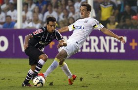 Durante o jogo entre Santos x Corinthians realizado esta tarde na Vila Belmiro, vlido pela 14 rodada do Campeonato Brasileiro de 2014