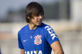 Durante o treino desta tarde no CT Joaquim Grava, Parque Ecolgico do Tiete, zona leste de So Paulo. O prximo jogo da equipe ser amanh, sbado, dia 16/08, contra o Bahia/BA, na Arena Corinthians,valido pela 15 rodada do Campeonato Brasileiro de 2014