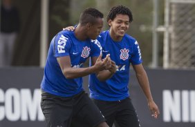 Durante o treino desta tarde no CT Joaquim Grava, Parque Ecolgico do Tiete, zona leste de So Paulo. O prximo jogo da equipe ser amanh, sbado, dia 16/08, contra o Bahia/BA, na Arena Corinthians,valido pela 15 rodada do Campeonato Brasileiro de 2014