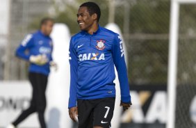 Durante o treino desta tarde no CT Joaquim Grava, Parque Ecolgico do Tiete, zona leste de So Paulo. O prximo jogo da equipe ser amanh, sbado, dia 16/08, contra o Bahia/BA, na Arena Corinthians,valido pela 15 rodada do Campeonato Brasileiro de 2014