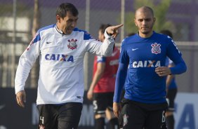Durante o treino desta tarde no CT Joaquim Grava, Parque Ecolgico do Tiete, zona leste de So Paulo. O prximo jogo da equipe ser amanh, sbado, dia 16/08, contra o Bahia/BA, na Arena Corinthians,valido pela 15 rodada do Campeonato Brasileiro de 2014