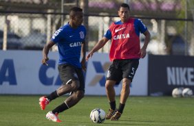 Durante o treino desta tarde no CT Joaquim Grava, Parque Ecolgico do Tiete, zona leste de So Paulo. O prximo jogo da equipe ser amanh, sbado, dia 16/08, contra o Bahia/BA, na Arena Corinthians,valido pela 15 rodada do Campeonato Brasileiro de 2014