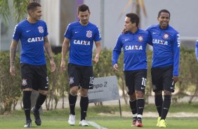 Durante o treino desta tarde no CT Joaquim Grava, Parque Ecolgico do Tiete, zona leste de So Paulo. O prximo jogo da equipe ser amanh, sbado, dia 16/08, contra o Bahia/BA, na Arena Corinthians,valido pela 15 rodada do Campeonato Brasileiro de 2014