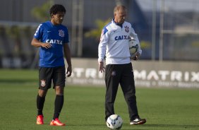 Durante o treino desta tarde no CT Joaquim Grava, Parque Ecolgico do Tiete, zona leste de So Paulo. O prximo jogo da equipe ser amanh, sbado, dia 16/08, contra o Bahia/BA, na Arena Corinthians,valido pela 15 rodada do Campeonato Brasileiro de 2014