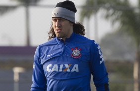Durante o treino desta tarde no CT Joaquim Grava, Parque Ecolgico do Tiete, zona leste de So Paulo. O prximo jogo da equipe ser amanh, sbado, dia 16/08, contra o Bahia/BA, na Arena Corinthians,valido pela 15 rodada do Campeonato Brasileiro de 2014