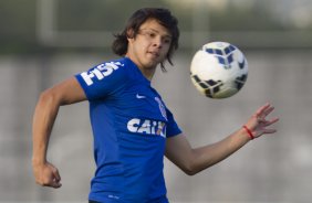 Durante o treino desta tarde no CT Joaquim Grava, Parque Ecolgico do Tiete, zona leste de So Paulo. O prximo jogo da equipe ser amanh, sbado, dia 16/08, contra o Bahia/BA, na Arena Corinthians,valido pela 15 rodada do Campeonato Brasileiro de 2014