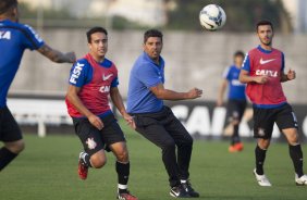 Durante o treino desta tarde no CT Joaquim Grava, Parque Ecolgico do Tiete, zona leste de So Paulo. O prximo jogo da equipe ser amanh, sbado, dia 16/08, contra o Bahia/BA, na Arena Corinthians,valido pela 15 rodada do Campeonato Brasileiro de 2014