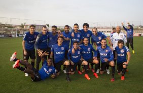 Durante o treino desta tarde no CT Joaquim Grava, Parque Ecolgico do Tiete, zona leste de So Paulo. O prximo jogo da equipe ser amanh, sbado, dia 16/08, contra o Bahia/BA, na Arena Corinthians,valido pela 15 rodada do Campeonato Brasileiro de 2014
