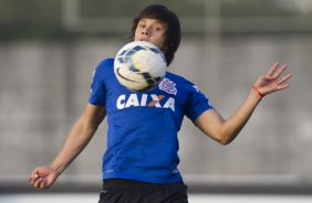 Durante o treino desta tarde no CT Joaquim Grava, Parque Ecolgico do Tiete, zona leste de So Paulo. O prximo jogo da equipe ser amanh, sbado, dia 16/08, contra o Bahia/BA, na Arena Corinthians,valido pela 15 rodada do Campeonato Brasileiro de 2014