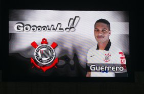 Durante o jogo entre Corinthians x Goias/GO, realizada esta noite na Arena Corinthians, vlido pela 16 rodada do Campeonato Brasileiro de 2014