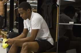 Nos vestirios antes do jogo entre Corinthians x Goias/GO, realizada esta noite na Arena Corinthians, vlido pela 16 rodada do Campeonato Brasileiro de 2014
