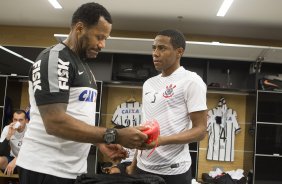 Nos vestirios antes do jogo entre Corinthians x Goias/GO, realizada esta noite na Arena Corinthians, vlido pela 16 rodada do Campeonato Brasileiro de 2014