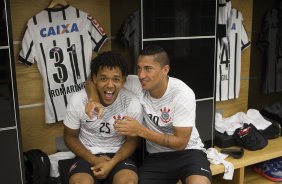 Nos vestirios antes do jogo entre Corinthians x Goias/GO, realizada esta noite na Arena Corinthians, vlido pela 16 rodada do Campeonato Brasileiro de 2014