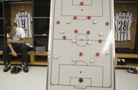 Nos vestirios antes do jogo entre Corinthians x Goias/GO, realizada esta noite na Arena Corinthians, vlido pela 16 rodada do Campeonato Brasileiro de 2014