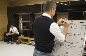 Nos vestirios antes do jogo entre Corinthians x Goias/GO, realizada esta noite na Arena Corinthians, vlido pela 16 rodada do Campeonato Brasileiro de 2014