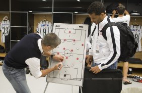 Nos vestirios antes do jogo entre Corinthians x Goias/GO, realizada esta noite na Arena Corinthians, vlido pela 16 rodada do Campeonato Brasileiro de 2014