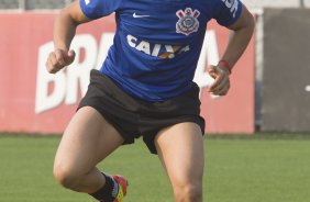 Durante o treino desta tarde no CT Joaquim Grava, Parque Ecolgico do Tiete, zona leste de So Paulo. O prximo jogo da equipe ser amanh, quarta-feira, dia 27/08, na Arena Pantanal, contra Bragantino/SP, jogo de ida da Copa do Brasil 2014