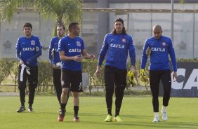 Durante o treino desta tarde no CT Joaquim Grava, Parque Ecolgico do Tiete, zona leste de So Paulo. O prximo jogo da equipe ser amanh, quarta-feira, dia 27/08, na Arena Pantanal, contra Bragantino/SP, jogo de ida da Copa do Brasil 2014