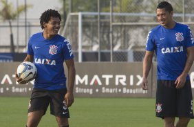 Durante o treino desta tarde no CT Joaquim Grava, Parque Ecolgico do Tiete, zona leste de So Paulo. O prximo jogo da equipe ser amanh, quarta-feira, dia 27/08, na Arena Pantanal, contra Bragantino/SP, jogo de ida da Copa do Brasil 2014