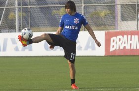 Durante o treino desta tarde no CT Joaquim Grava, Parque Ecolgico do Tiete, zona leste de So Paulo. O prximo jogo da equipe ser amanh, quarta-feira, dia 27/08, na Arena Pantanal, contra Bragantino/SP, jogo de ida da Copa do Brasil 2014