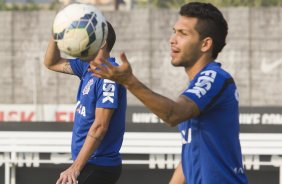 Durante o treino desta tarde no CT Joaquim Grava, Parque Ecolgico do Tiete, zona leste de So Paulo. O prximo jogo da equipe ser amanh, quarta-feira, dia 27/08, na Arena Pantanal, contra Bragantino/SP, jogo de ida da Copa do Brasil 2014
