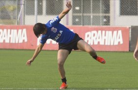 Durante o treino desta tarde no CT Joaquim Grava, Parque Ecolgico do Tiete, zona leste de So Paulo. O prximo jogo da equipe ser amanh, quarta-feira, dia 27/08, na Arena Pantanal, contra Bragantino/SP, jogo de ida da Copa do Brasil 2014