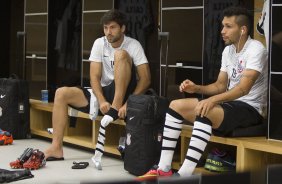 Nos vestirios antes do jogo entre Corinthians x Fluminense, realizado esta tarde na Arena Corinthians, vlido pela 18 rodada do Campeonato Brasileiro de 2014
