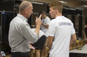 Nos vestirios antes do jogo entre Corinthians x Fluminense, realizado esta tarde na Arena Corinthians, vlido pela 18 rodada do Campeonato Brasileiro de 2014