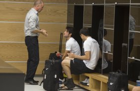 Nos vestirios antes do jogo entre Corinthians x Fluminense, realizado esta tarde na Arena Corinthians, vlido pela 18 rodada do Campeonato Brasileiro de 2014