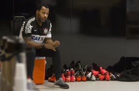 Nos vestirios antes do jogo entre Corinthians x Fluminense, realizado esta tarde na Arena Corinthians, vlido pela 18 rodada do Campeonato Brasileiro de 2014